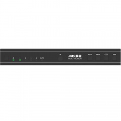 سوئیچ کواد 4 کانال HDMI v2.0 بدون وقفه کیفیت 4K + خروجی صدا +ریموت/RS232 فرانت