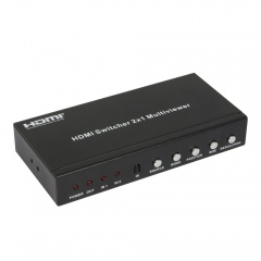 سوئیچ بدون وقفه ٢ پورت HDMI با قابلیت نمایش تصویر در تصویر با ریموت فرانت